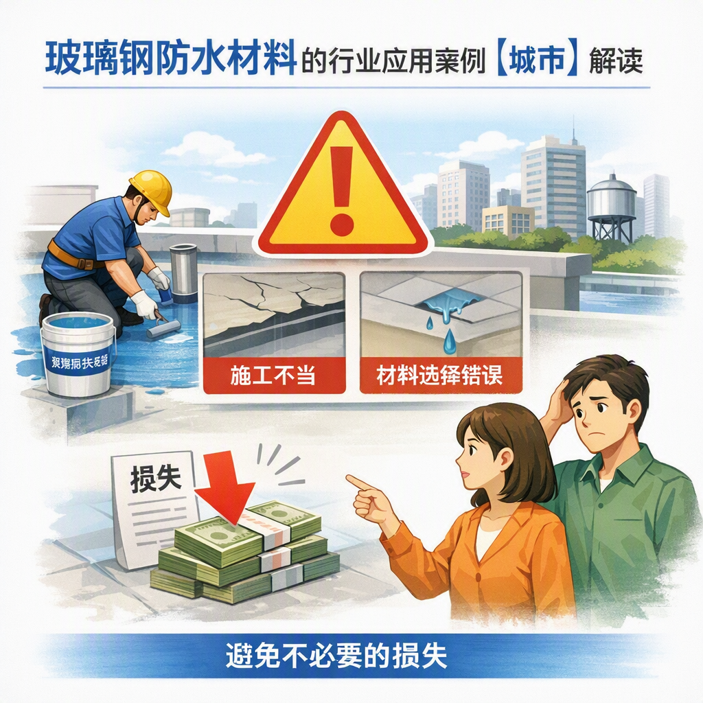 玻璃钢防水材料的行业应用案例，崇左解读