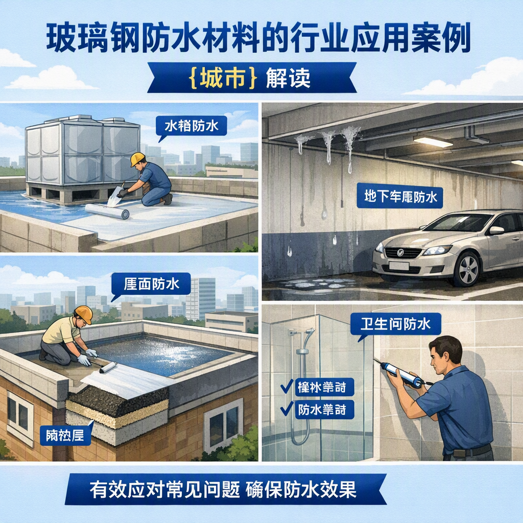 玻璃钢防水材料的行业应用案例，崇左解读